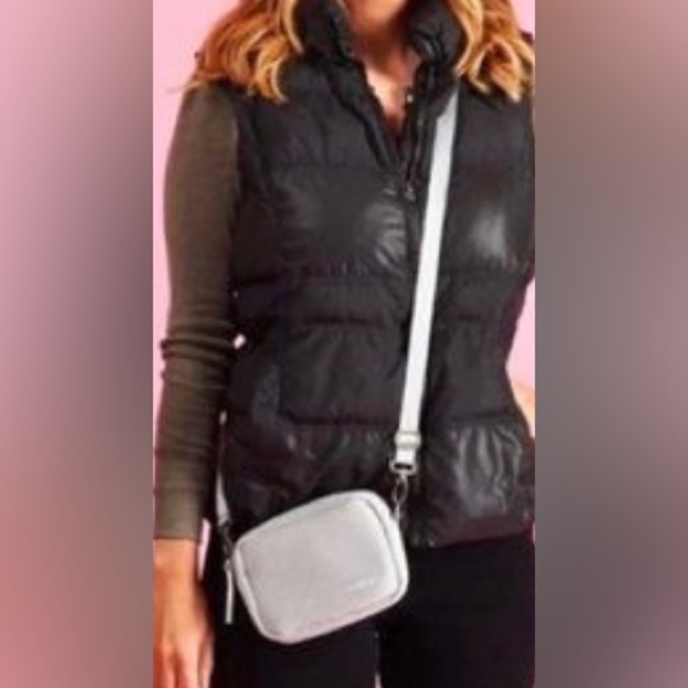 VOORAY Sidekick Crossbody Bag GRAY MOTO Women’s purse adjustable strap Neoprene